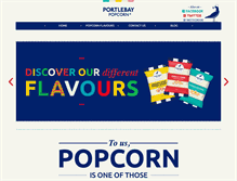 Tablet Screenshot of portlebaypopcorn.com